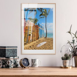 Wallity Cuadro Decorativo de Vidrio Templado Multicolor 30 x 45 cm